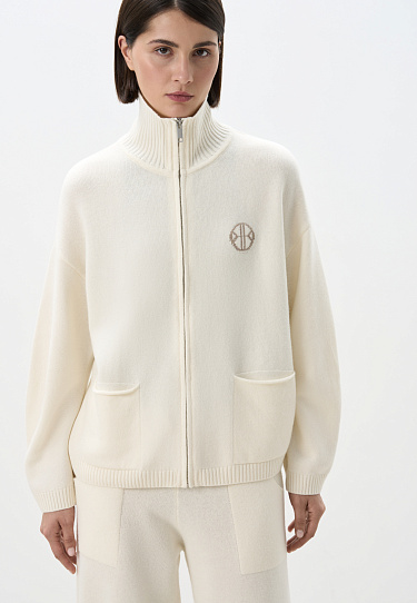 Cashmere and wool sports bomber jacket - BRUSNIKA Women Clothes