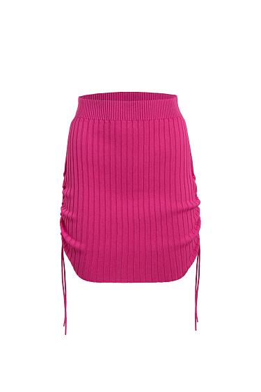 Drape side mini skirt - BRUSNIKA Women Clothes