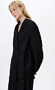 Linen blazer with pockets and ties - BRUSNIKA. Women clothes