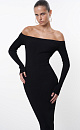 Open shoulder dress - BRUSNIKA. Women clothes