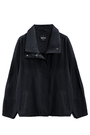 Bomber jacket with a stand-up collar - BRUSNIKA Women Clothes