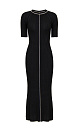 Ribbed knit maxi dress - BRUSNIKA. Women clothes