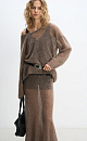 Maxi skirt made of kidmohair - BRUSNIKA. Women clothes