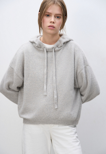 Fox Down Hoodie - BRUSNIKA Women Clothes