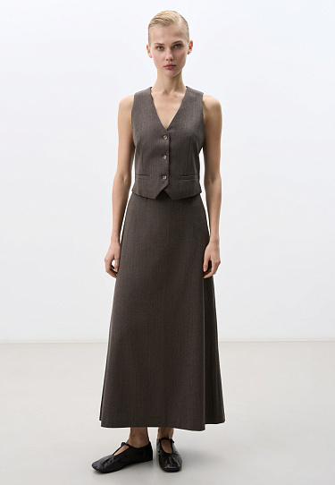 Wool maxi skirt - BRUSNIKA Women Clothes
