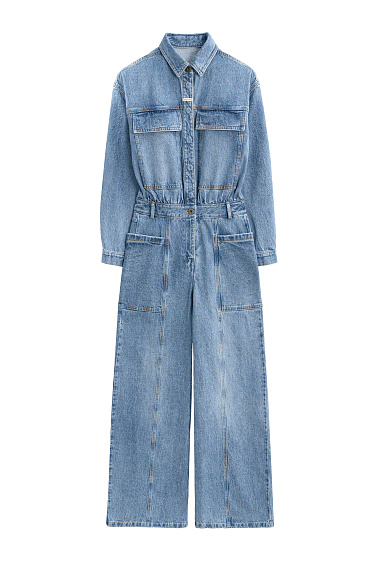 Denim overall with long sleeves - BRUSNIKA Women Clothes