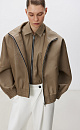 Faux leather bomber jacket - BRUSNIKA. Women clothes