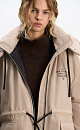 Parka with synthetic filling and an additional collar - BRUSNIKA. Women clothes