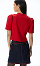 Fringed denim mini skirt - BRUSNIKA. Women clothes