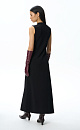 Knitted dress with a stand-up collar - BRUSNIKA. Women clothes
