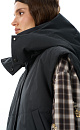 vest with a stand‑up collar and a hood - BRUSNIKA. Women clothes