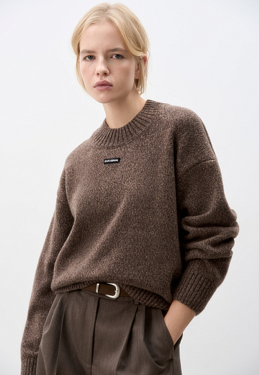 Voluminous jumper with cashmere addition - BRUSNIKA Women Clothes