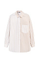 Two-tone oversized shirt - BRUSNIKA. Women clothes