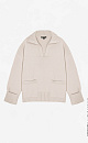 Cotton jumper with lapel collar - BRUSNIKA. Women clothes