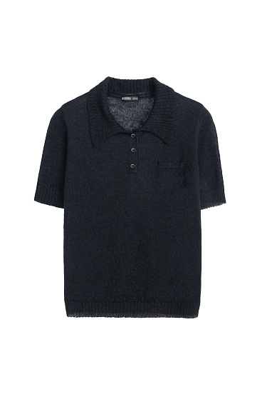 Knitted wool T-shirt - BRUSNIKA Women Clothes