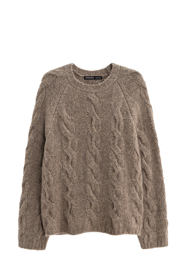 Wool and mohair jumper with braids - BRUSNIKA Women Clothes