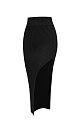 Knit skirt with side slit - BRUSNIKA. Women clothes
