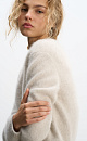 Short fox-fur jumper - BRUSNIKA. Women clothes