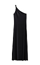 Dress with drapery on the shoulder - BRUSNIKA. Women clothes