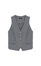 Classic striped vest - BRUSNIKA. Women clothes