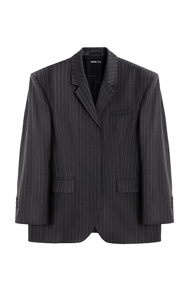 Single-breasted striped jacket - BRUSNIKA Women Clothes