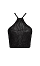 Knitted top with straps - BRUSNIKA. Women clothes