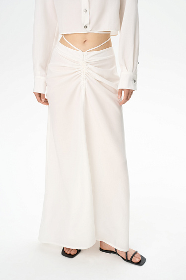 Skirt with ties - BRUSNIKA Women Clothes