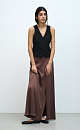 Slit satin skirt - BRUSNIKA. Women clothes