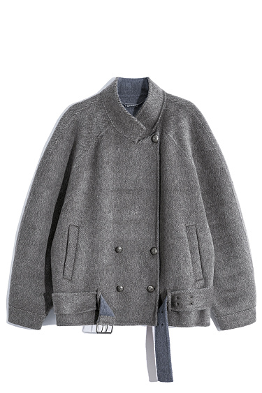 wool jacket with a raglan sleeve - BRUSNIKA Women Clothes