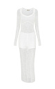 Semi-sheer openwork dress - BRUSNIKA. Women clothes