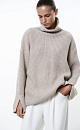 Alpaca jumper with dropped shoulder line - BRUSNIKA. Women clothes