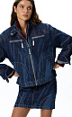 denim jacket with decorative elements - BRUSNIKA. Women clothes