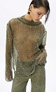 Transparent top with sequins - BRUSNIKA. Women clothes