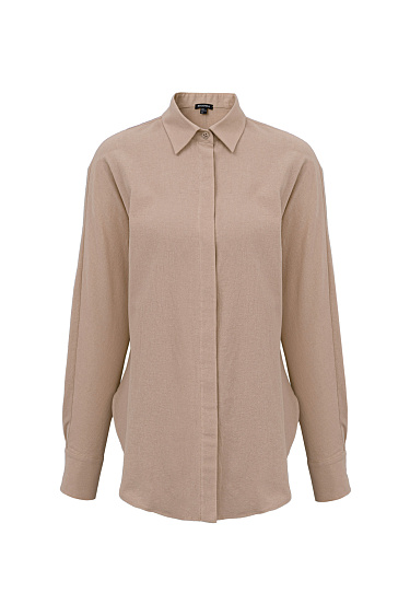100% cotton basic shirt - BRUSNIKA Women Clothes