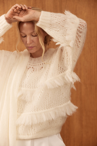 Jumper with fringes - BRUSNIKA Women Clothes