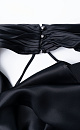 Satin top with a scarf - BRUSNIKA. Women clothes