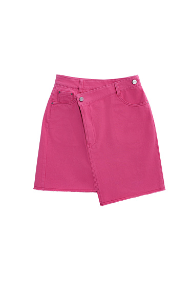 Asymmetrical denim skirt - BRUSNIKA Women Clothes