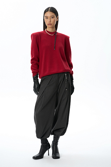 Jumper with shoulder pads - BRUSNIKA Women Clothes