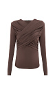 Top with draped bodice - BRUSNIKA. Women clothes