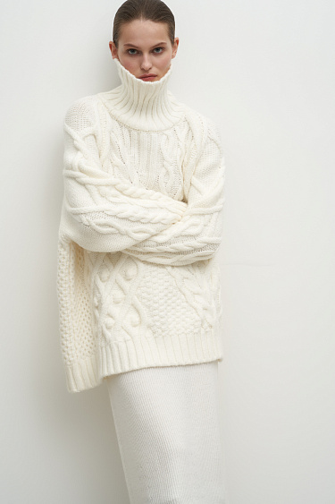 Alpaca wool knit jumper - BRUSNIKA Women Clothes