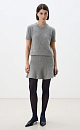 Mini skirt made of fox fur - BRUSNIKA. Women clothes