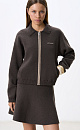 Knitted bomber jacket with zipper - BRUSNIKA. Women clothes