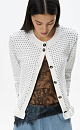 Cardigan with jacquard pattern - BRUSNIKA. Women clothes