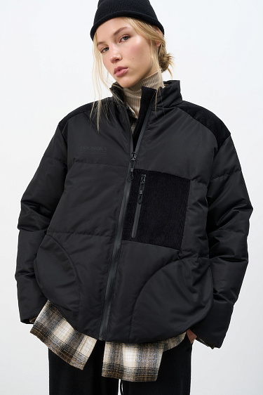 Down jacket with side pocket - BRUSNIKA Women Clothes