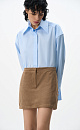 Mini skirt with suede trim - BRUSNIKA. Women clothes