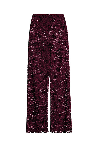 Lace trousers with elastic band - BRUSNIKA Women Clothes