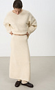 Wool blend maxi skirt - BRUSNIKA. Women clothes