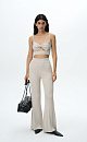 Flared trousers made of viscose - BRUSNIKA. Women clothes