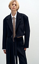 Wrap crop jacket - BRUSNIKA. Women clothes