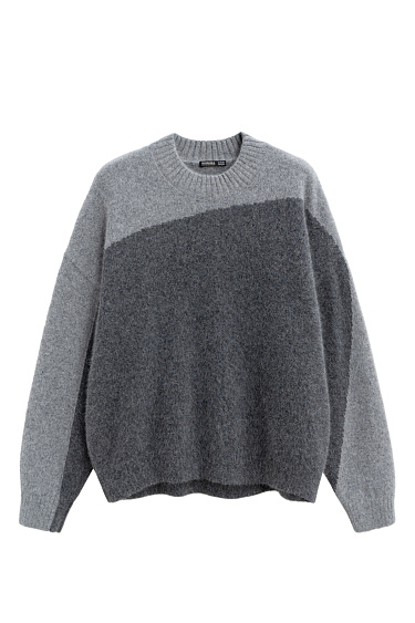 Two-tone fox-fur jumper - BRUSNIKA Women Clothes